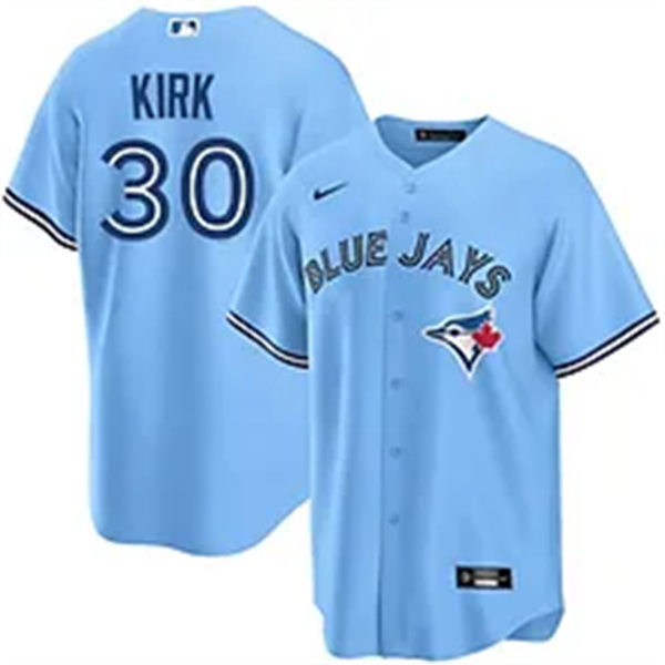 Youth Toronto Blue Jays #30 Alejandro Kirk Powder Blue Alternate Limtied Jersey